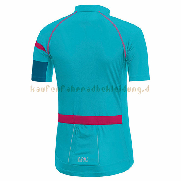 Frau Gore Bike Wear Kurzarmtrikot 2017 Und Kurze Tragerhose blauclair